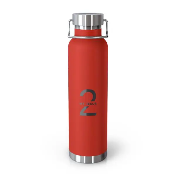 Copper Vacuum Insulated Bottle, 22oz My Jesus 2 Logo TM - Image 3