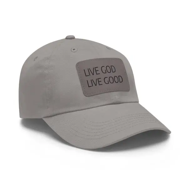 A Hat with Leather Patch (Rectangle) LIVE GOD LIVE GOOD TM - Image 22