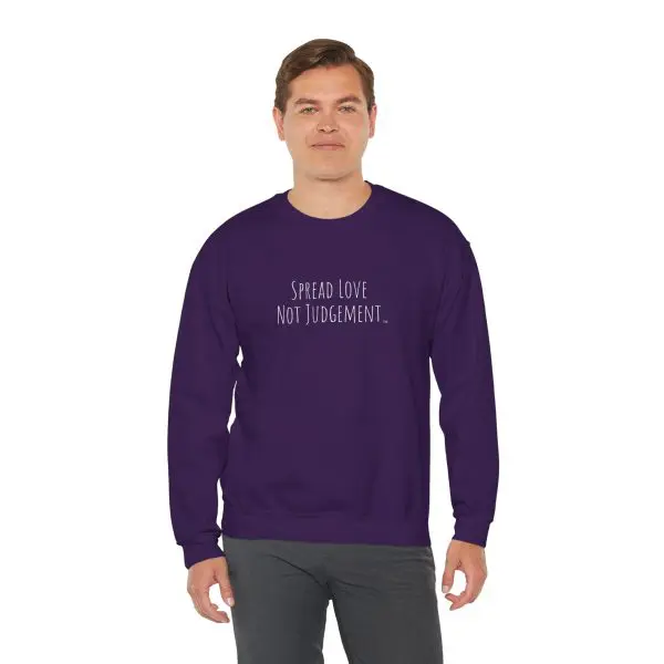 Unisex Heavy Blend Crewneck Sweatshirt Spread Love Not Judgement TM - Image 18