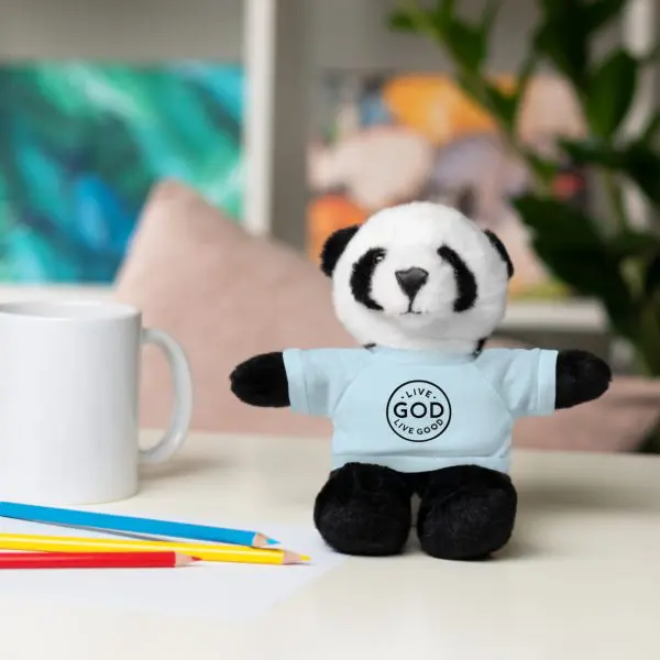A Stuffed Animal with Tee LIVE GOD LIVE GOOD TM - Image 58