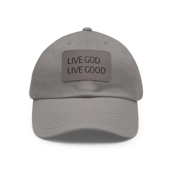 A Hat with Leather Patch (Rectangle) LIVE GOD LIVE GOOD TM - Image 21