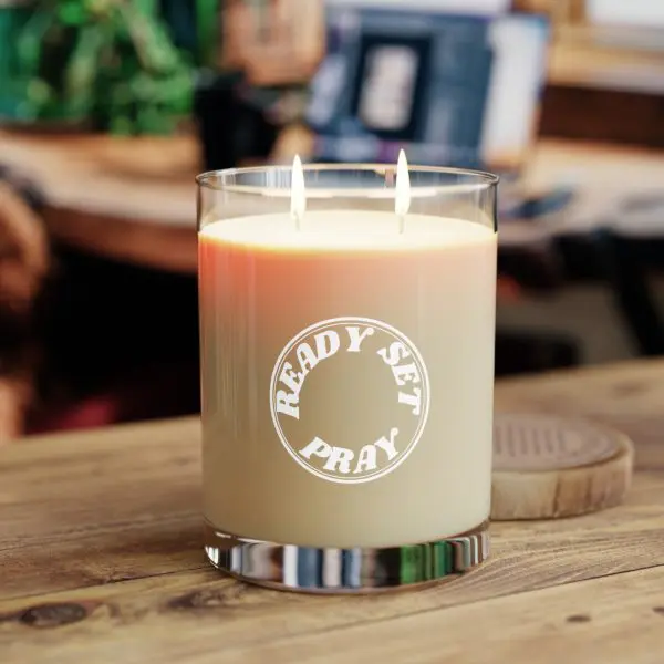 Scented Candle - Full Glass, 11oz READY SET PRAY TM - Image 2
