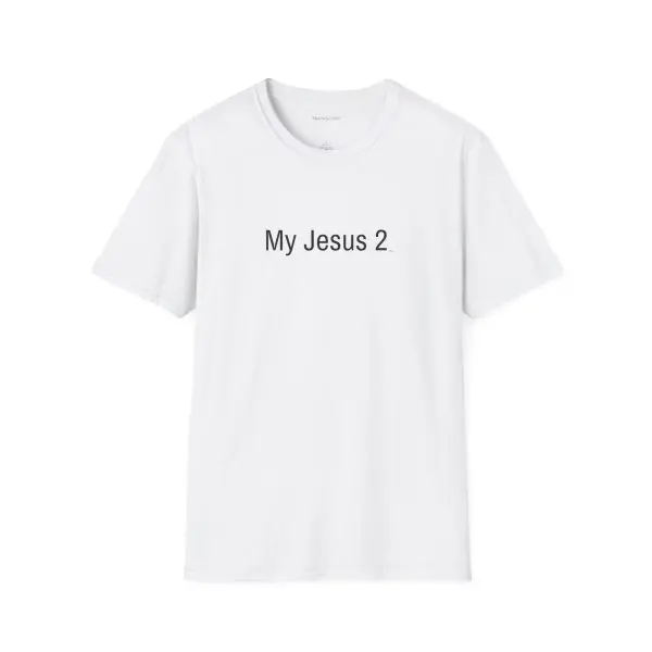 My Jesus 2 Unisex Softstyle T-Shirt Black Letters TM - Image 11