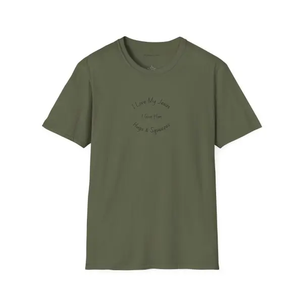 I Love My Jesus I Give Him Hugs & Squeezes Unisex Softstyle T-Shirt TM - Image 17