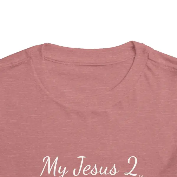 My Jesus 2 Toddler Short Sleeve Tee White Letters TM - Image 4