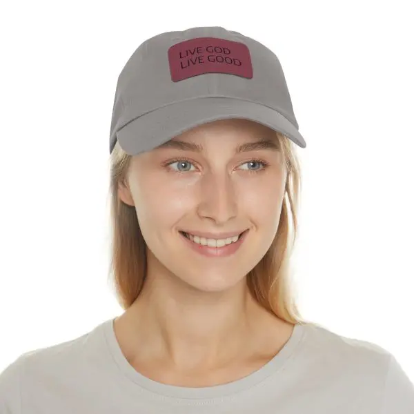 A Hat with Leather Patch (Rectangle) LIVE GOD LIVE GOOD TM - Image 32