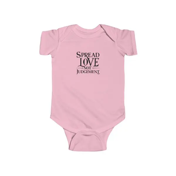 Infant Fine Jersey Bodysuit Spread Love Not Judgement TM - Image 2