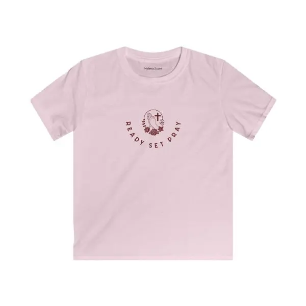 Kids Softstyle Tee READY SET PRAY TM - Image 11