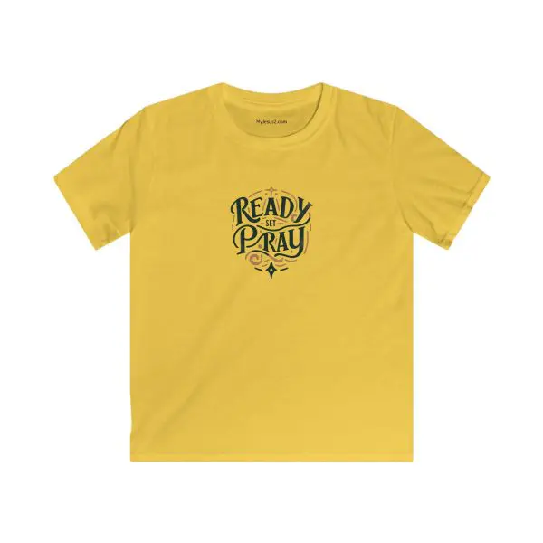 Kids Softstyle Tee READY SET PRAY TM - Image 3