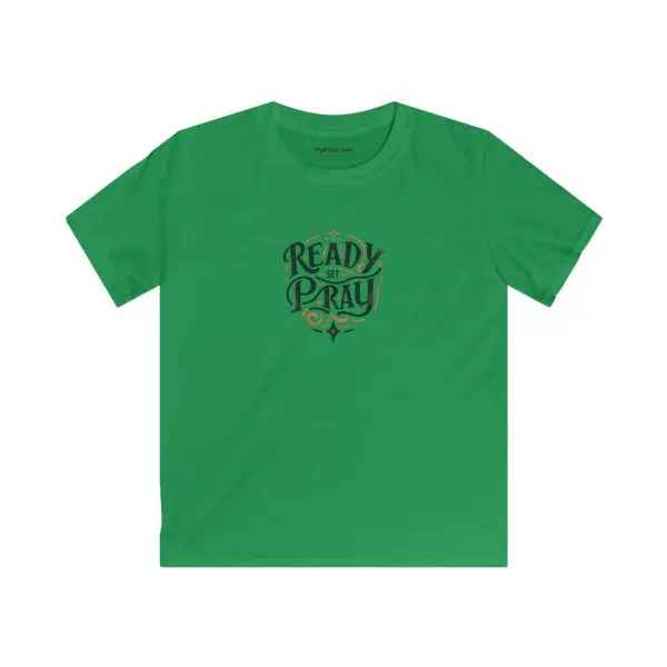 Kids Softstyle Tee READY SET PRAY TM - Image 4