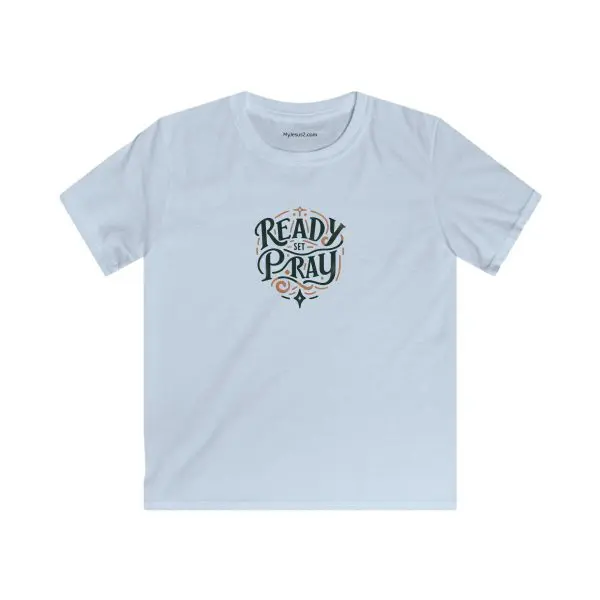 Kids Softstyle Tee READY SET PRAY TM - Image 5
