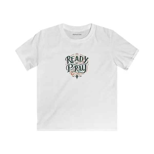 Kids Softstyle Tee READY SET PRAY TM - Image 2