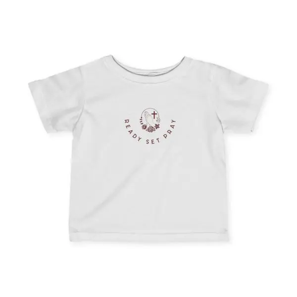 Infant Fine Jersey Tee READY SET PRAY TM - Image 5