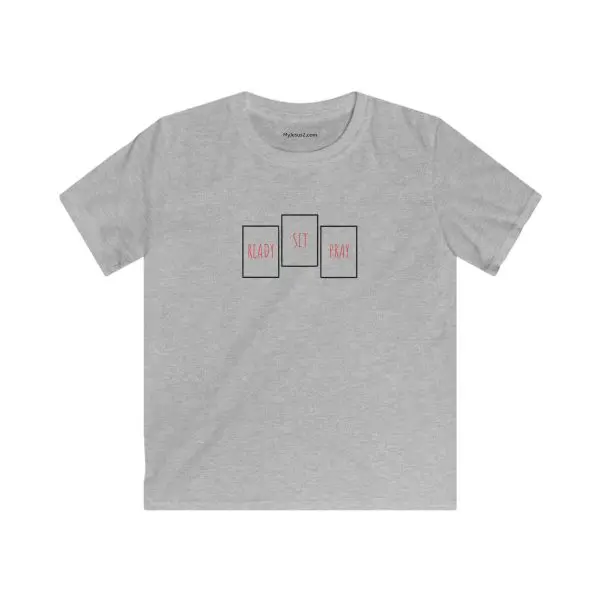 Kids Softstyle Tee READY SET PRAY TM - Image 3