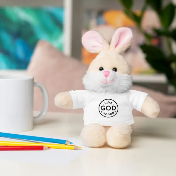 A Stuffed Animal with Tee LIVE GOD LIVE GOOD TM - Image 88