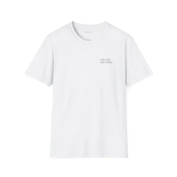 LIVE GOD LIVE GOOD Black Label Unisex Softstyle T-Shirt TM - Image 11
