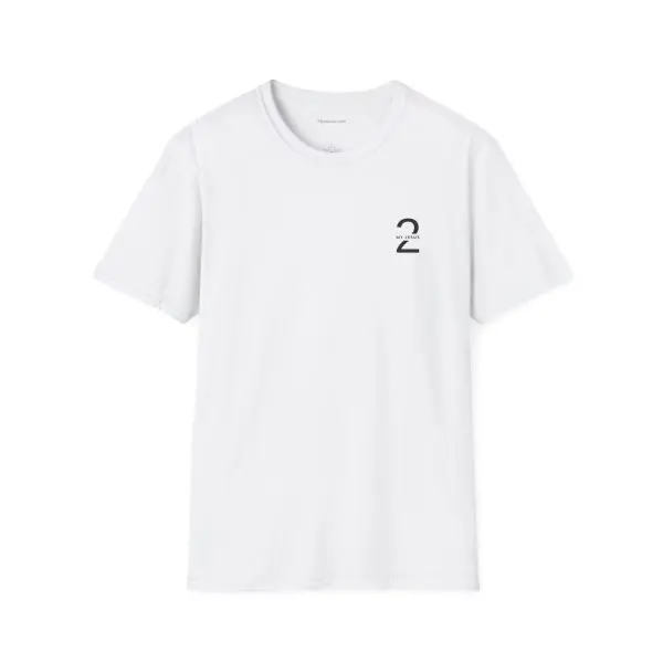 My Jesus 2 Logo Unisex Softstyle T-Shirt Black Letters TM - Image 3