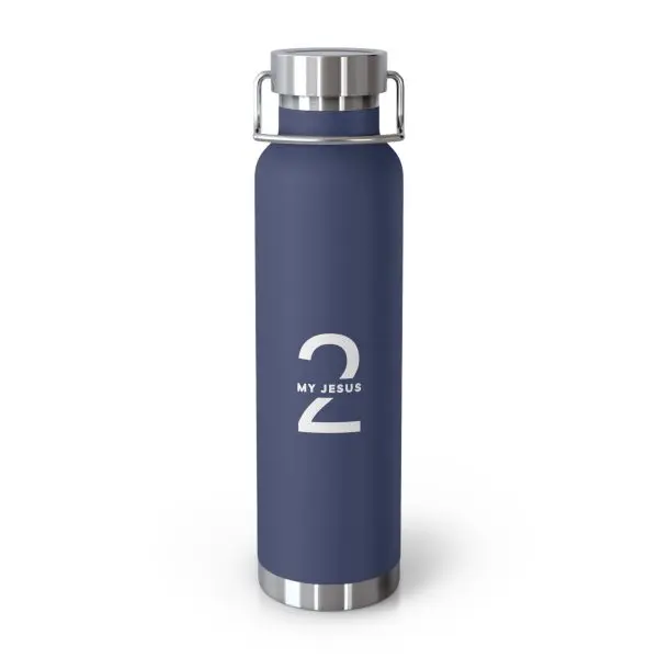 Copper Vacuum Insulated Bottle, 22oz My Jesus 2 Logo TM - Image 13