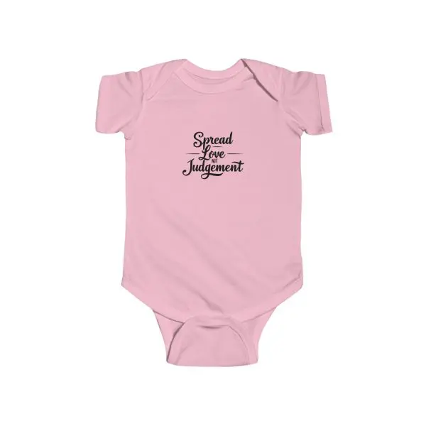 Infant Fine Jersey Bodysuit Spread Love Not Judgement TM - Image 2