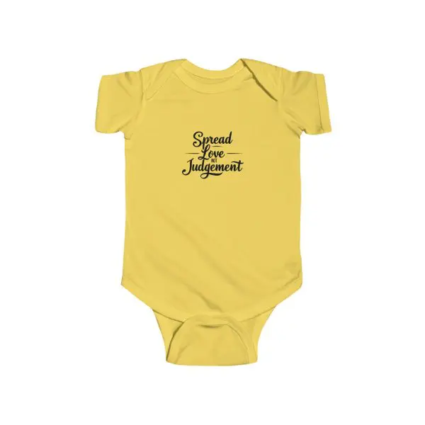 Infant Fine Jersey Bodysuit Spread Love Not Judgement TM - Image 5