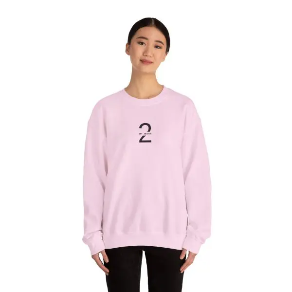 Unisex Heavy Blend Crewneck Sweatshirt My Jesus 2 Logo TM - Image 12