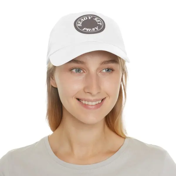 Hat with Leather Patch (Round) READY SET PRAY TM - Image 6