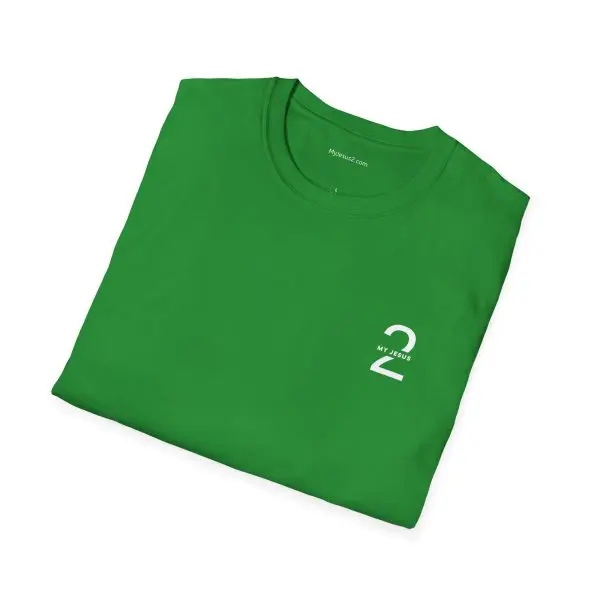 My Jesus 2 Logo Unisex Softstyle T-Shirt White Letters TM - Image 8