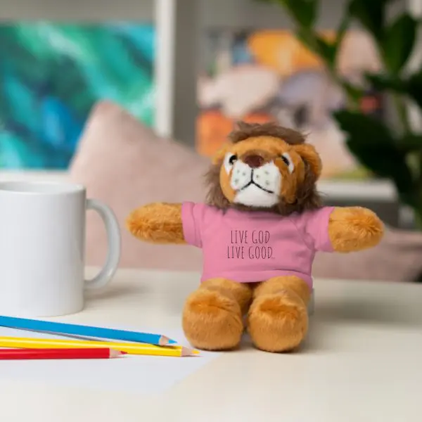 A Stuffed Animal with Tee LIVE GOD LIVE GOOD TM - Image 66