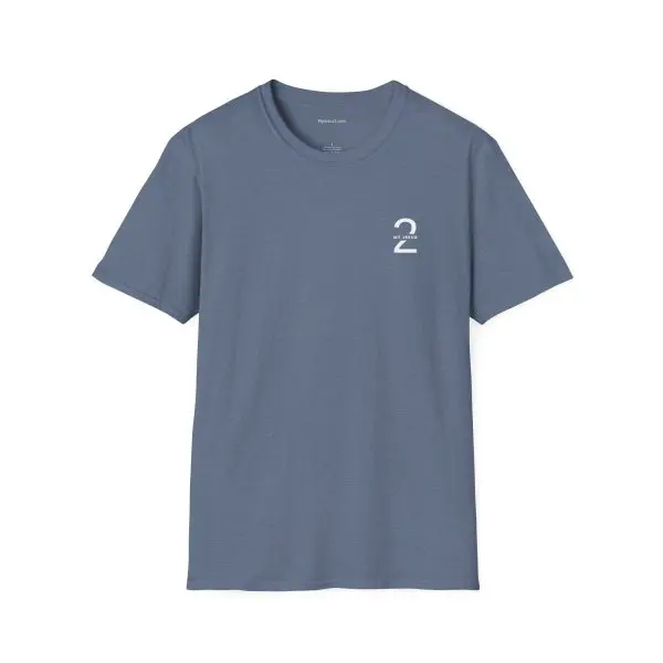 My Jesus 2 Logo Unisex Softstyle T-Shirt White Letters TM - Image 11