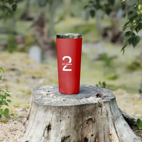 Copper Vacuum Insulated Tumbler, 22oz My Jesus 2 TM - Image 4