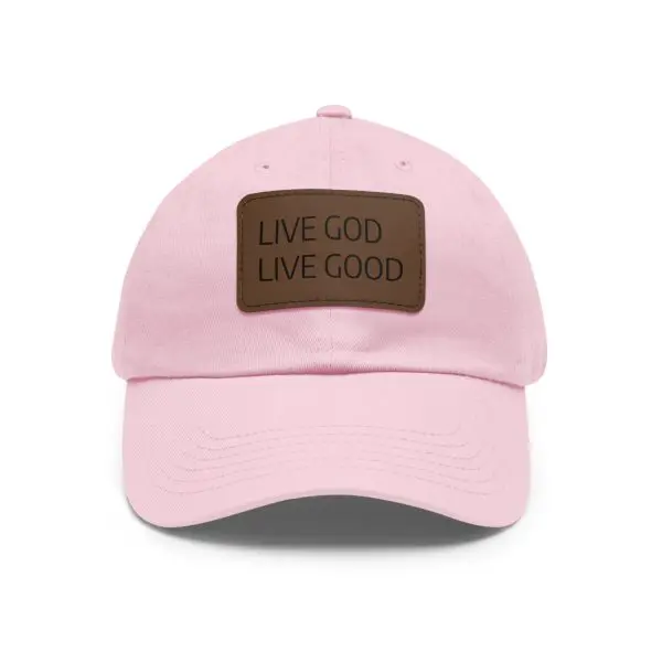 A Hat with Leather Patch (Rectangle) LIVE GOD LIVE GOOD TM - Image 37