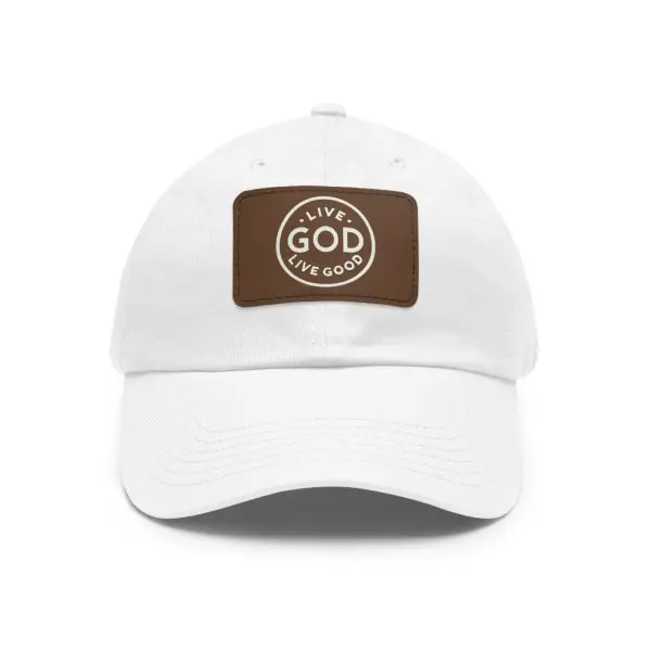 A Hat with Leather Patch (Rectangle) LIVE GOD LIVE GOOD TM - Image 9