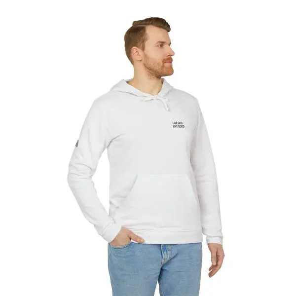 Unisex adidas Fleece Hoodie LIVE GOD LIVE GOOD TM - Image 3