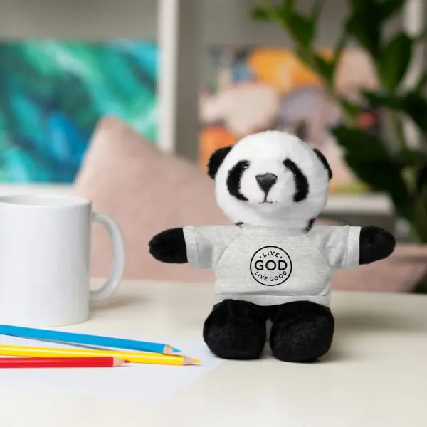 A Stuffed Animal with Tee LIVE GOD LIVE GOOD TM - Image 12