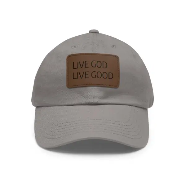 A Hat with Leather Patch (Rectangle) LIVE GOD LIVE GOOD TM - Image 25