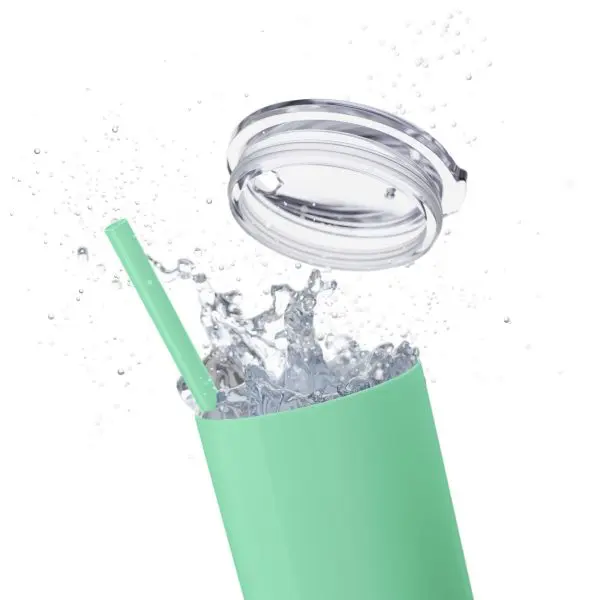 Cup Skinny Tumbler with Straw, 20oz My Jesus 2 TM - Image 27