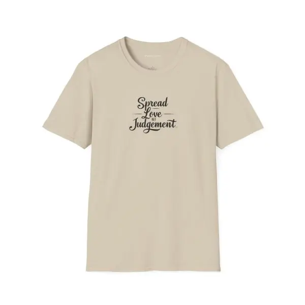 Spread Love Not Judgement Unisex Softstyle T-Shirt TM - Image 3
