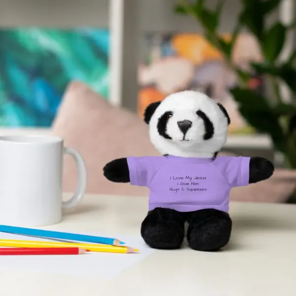 A Stuffed Animal with Tee I Love My Jesus I Give Him Hugs & Squeezes TM - Image 18