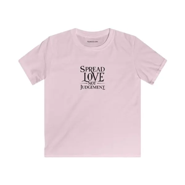 Kids Softstyle Tee Spread Love Not Judgement TM - Image 8