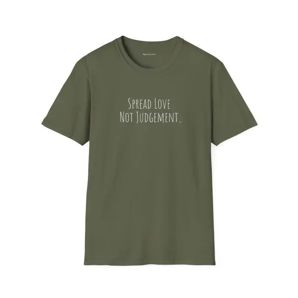 Spread Love Not Judgement Unisex Softstyle T-Shirt TM - Image 3