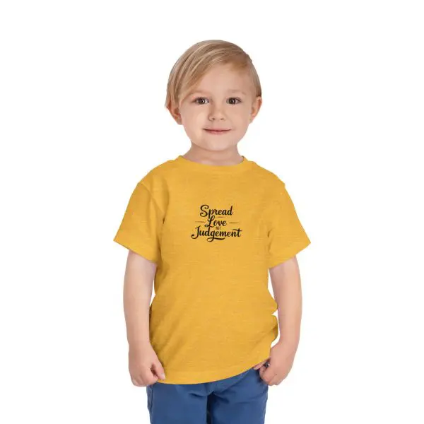 Toddler Short Sleeve Tee Spread Love Not Judgement TM - Image 12