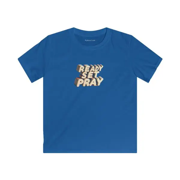 Kids Softstyle Tee READY SET PRAY TM - Image 11