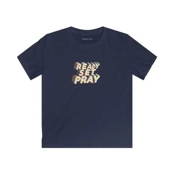 Kids Softstyle Tee READY SET PRAY TM - Image 13
