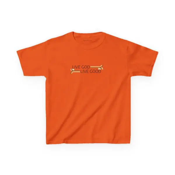 Kids Heavy Cotton Tee LIVE GOD LIVE GOOD TM - Image 2