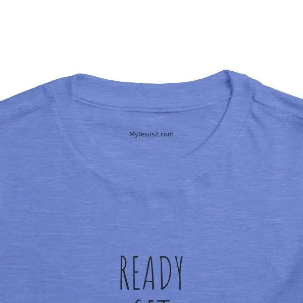 READY SET PRAY Toddler Short Sleeve Tee Black Letters TM - Image 3