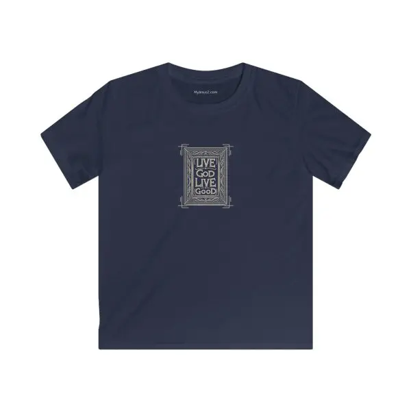 Kids Softstyle Tee LIVE GOD LIVE GOOD TM - Image 9