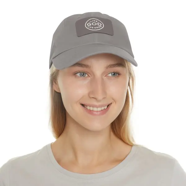 A Hat with Leather Patch (Rectangle) LIVE GOD LIVE GOOD TM - Image 24
