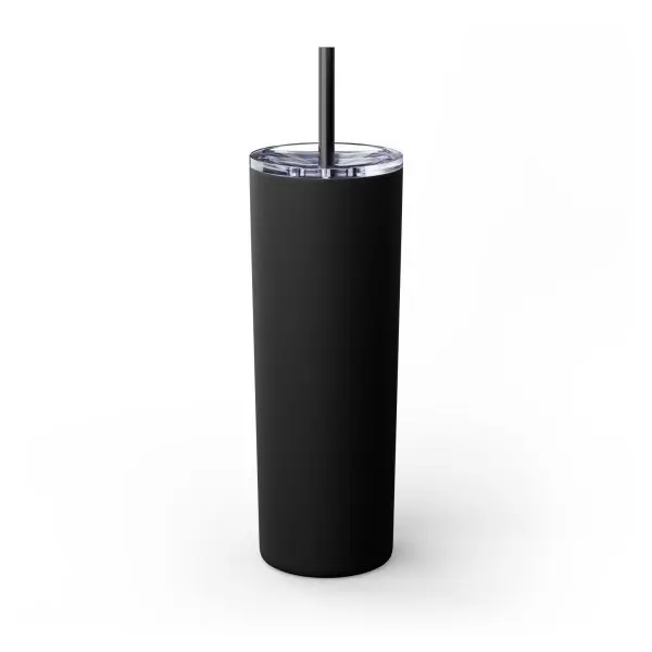 Cup Skinny Tumbler with Straw, 20oz LIVE GOD LIVE GOOD TM - Image 3