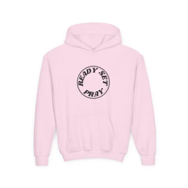 Heavy Blend Kids Hooded Sweatshirt READY SET PRAY TM - Image 15