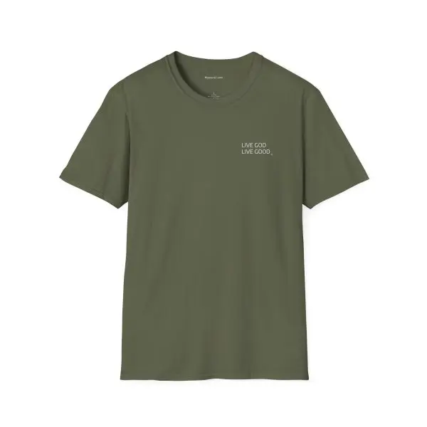 LIVE GOD LIVE GOOD White Label Unisex Softstyle T-Shirt TM - Image 8